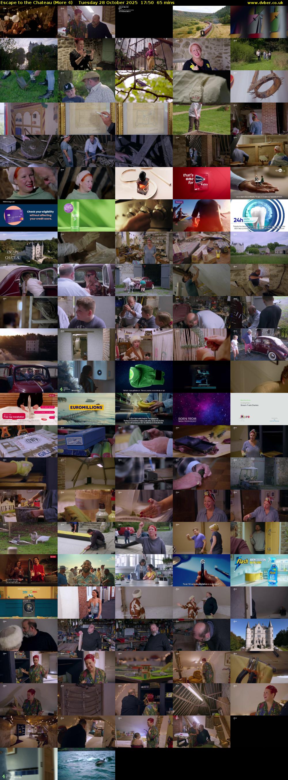 Escape to the Chateau (More 4) Tuesday 28 October 2025 17:50 - 18:55