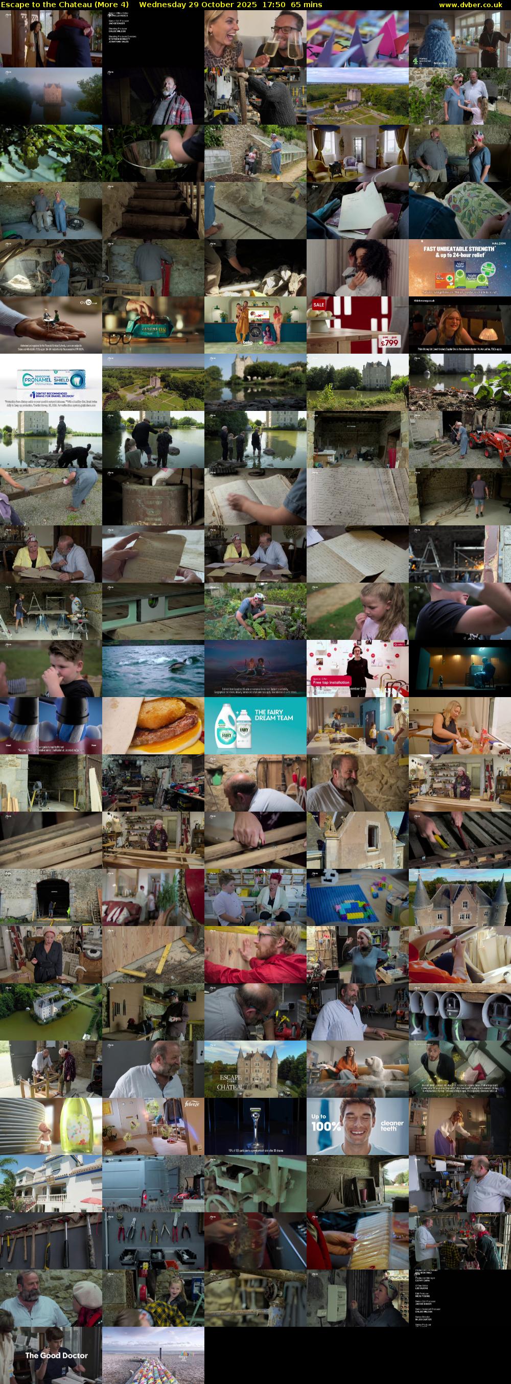 Escape to the Chateau (More 4) Wednesday 29 October 2025 17:50 - 18:55