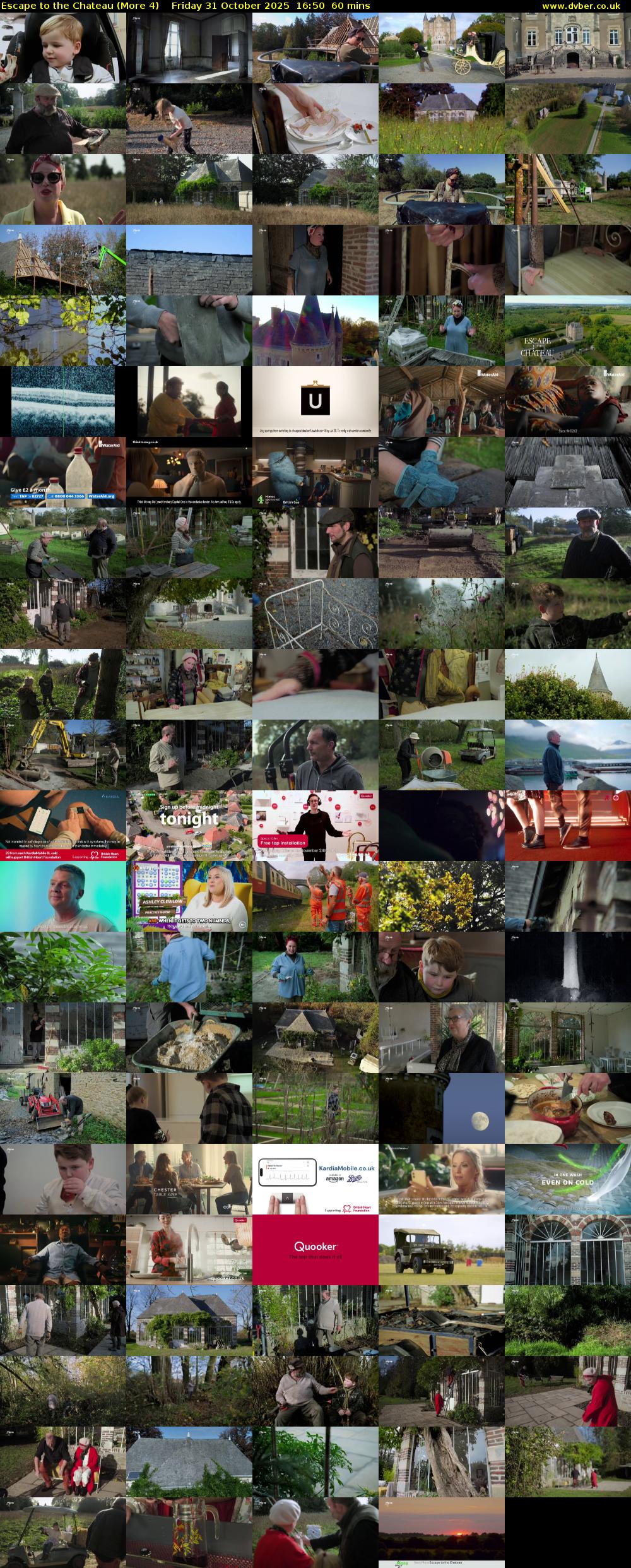 Escape to the Chateau (More 4) Friday 31 October 2025 16:50 - 17:50