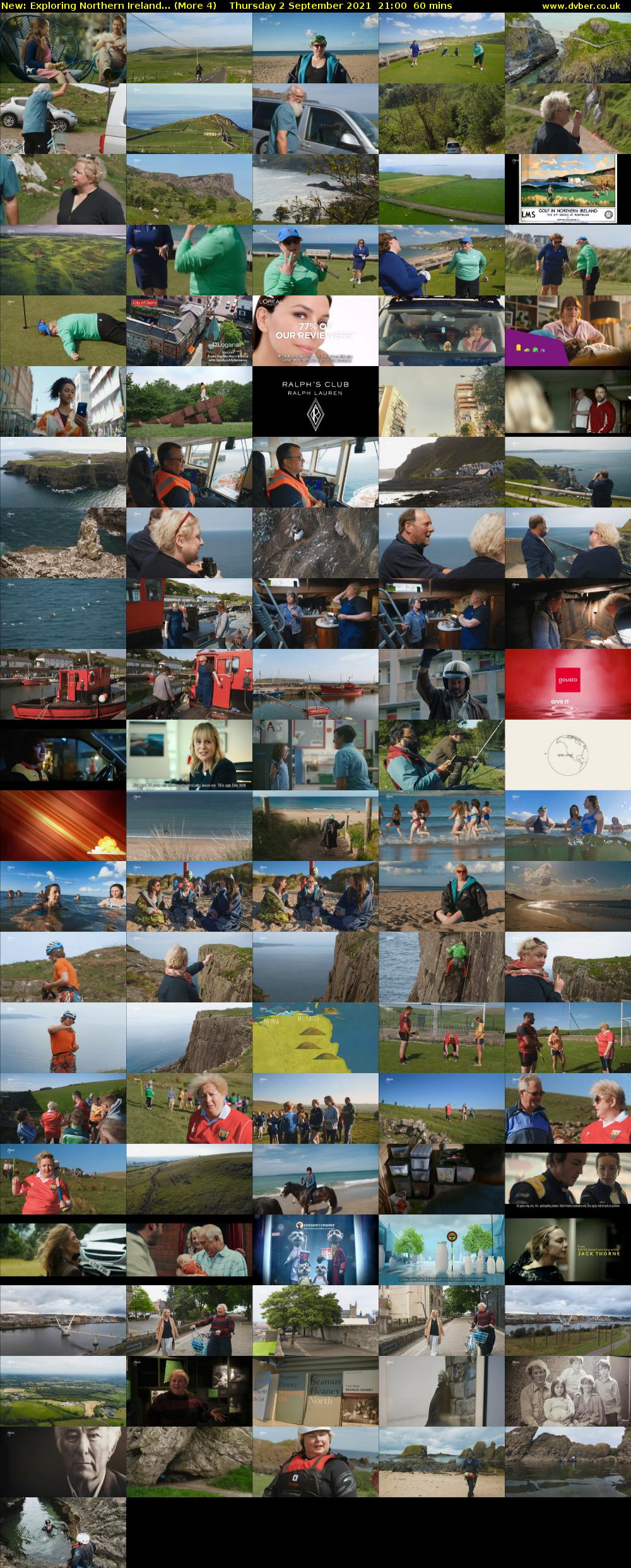 Exploring Northern Ireland... (More 4) Thursday 2 September 2021 21:00 - 22:00