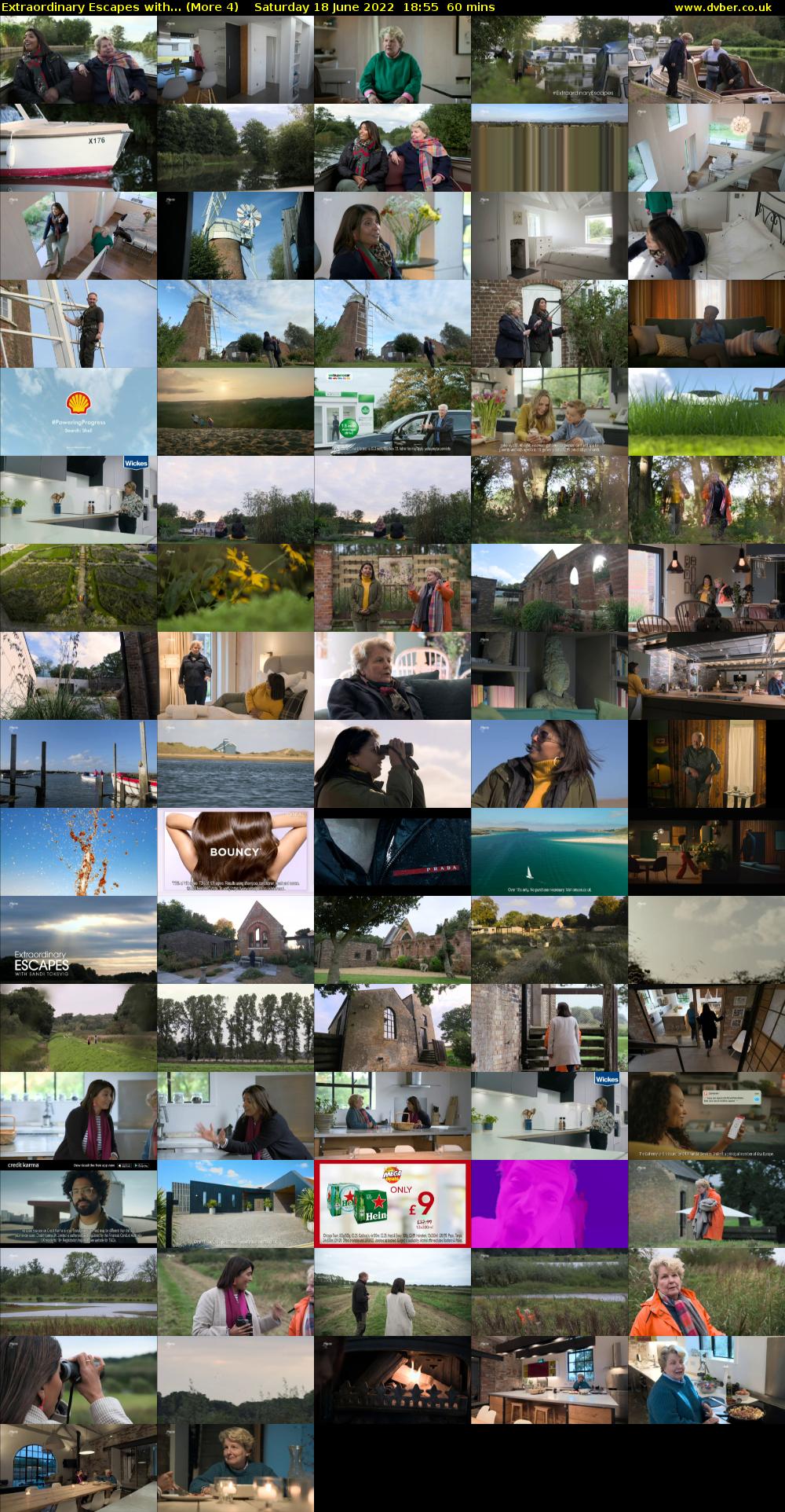 Extraordinary Escapes with... (More 4) Saturday 18 June 2022 18:55 - 19:55