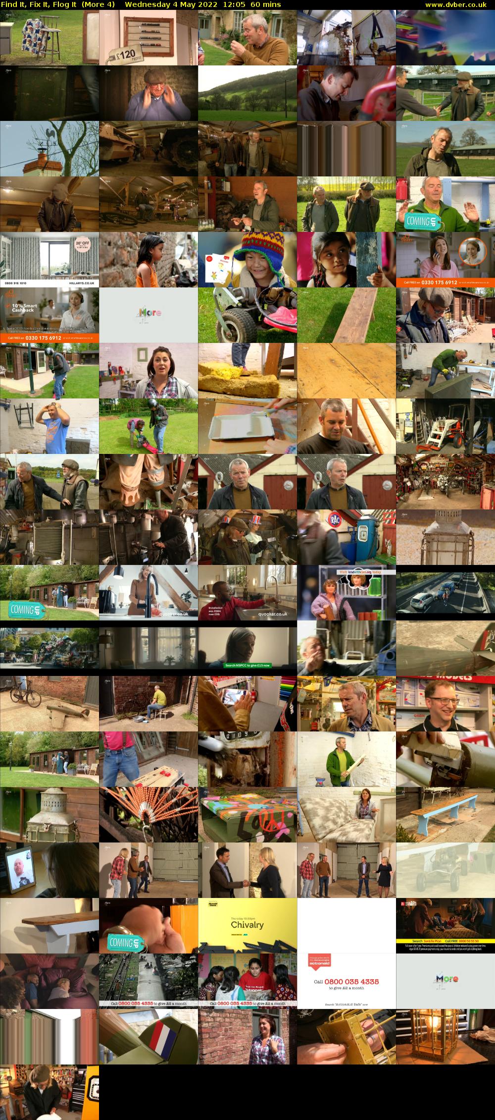 Find It, Fix It, Flog It  (More 4) Wednesday 4 May 2022 12:05 - 13:05