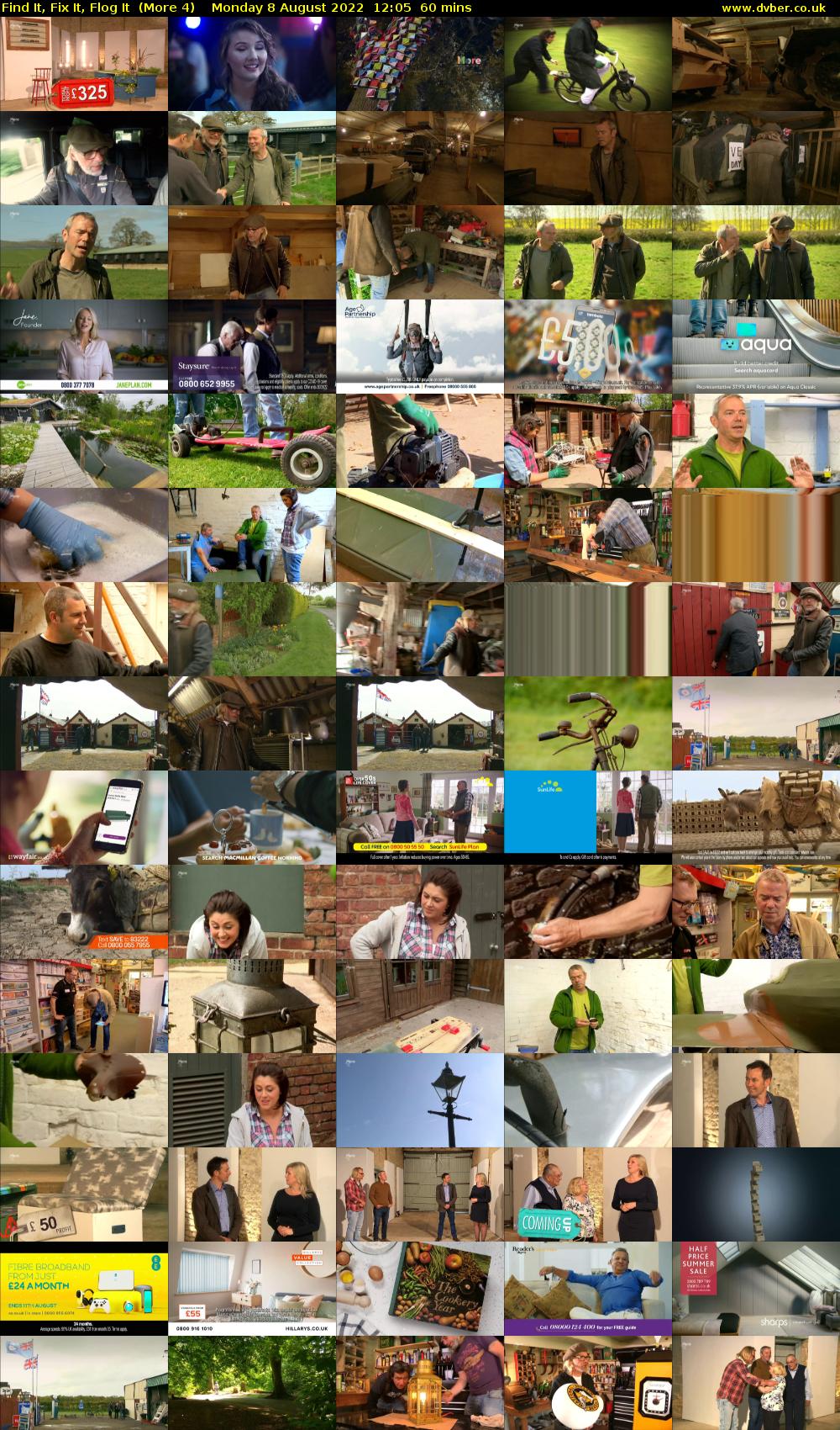 Find It, Fix It, Flog It  (More 4) Monday 8 August 2022 12:05 - 13:05
