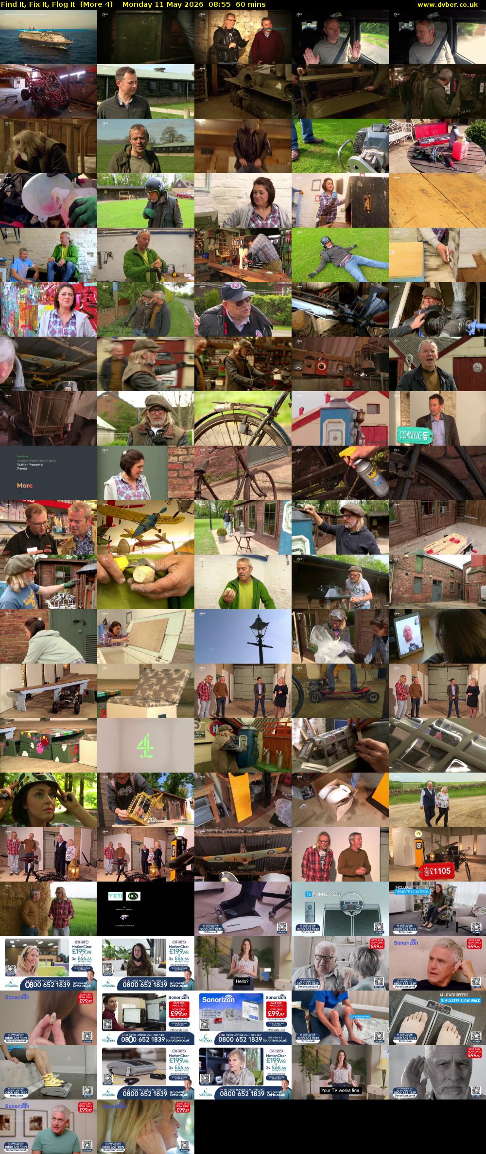 Find It, Fix It, Flog It  (More 4) Monday 11 May 2026 08:55 - 09:55
