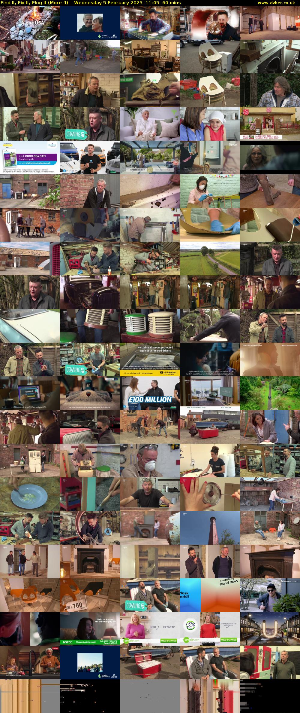 Find It, Fix It, Flog It (More 4) Wednesday 5 February 2025 11:05 - 12:05