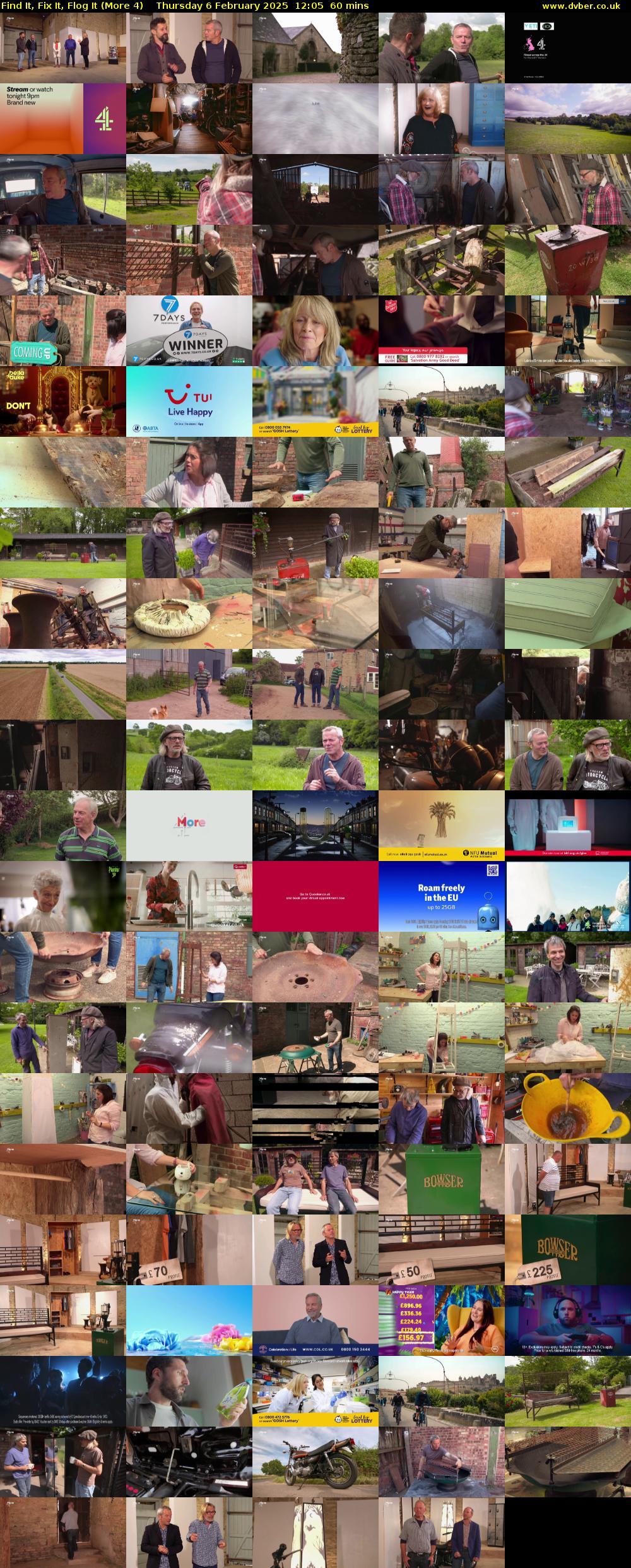Find It, Fix It, Flog It (More 4) Thursday 6 February 2025 12:05 - 13:05
