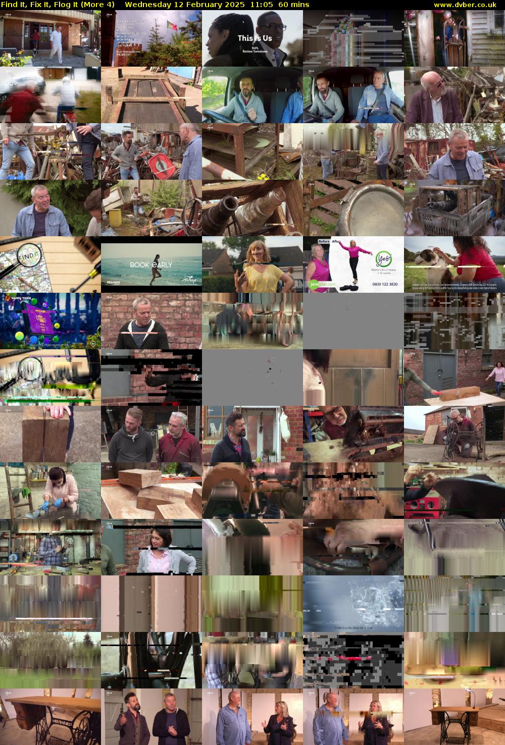 Find It, Fix It, Flog It (More 4) Wednesday 12 February 2025 11:05 - 12:05