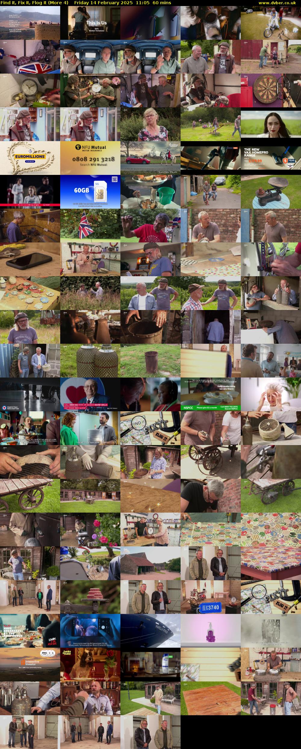 Find It, Fix It, Flog It (More 4) Friday 14 February 2025 11:05 - 12:05