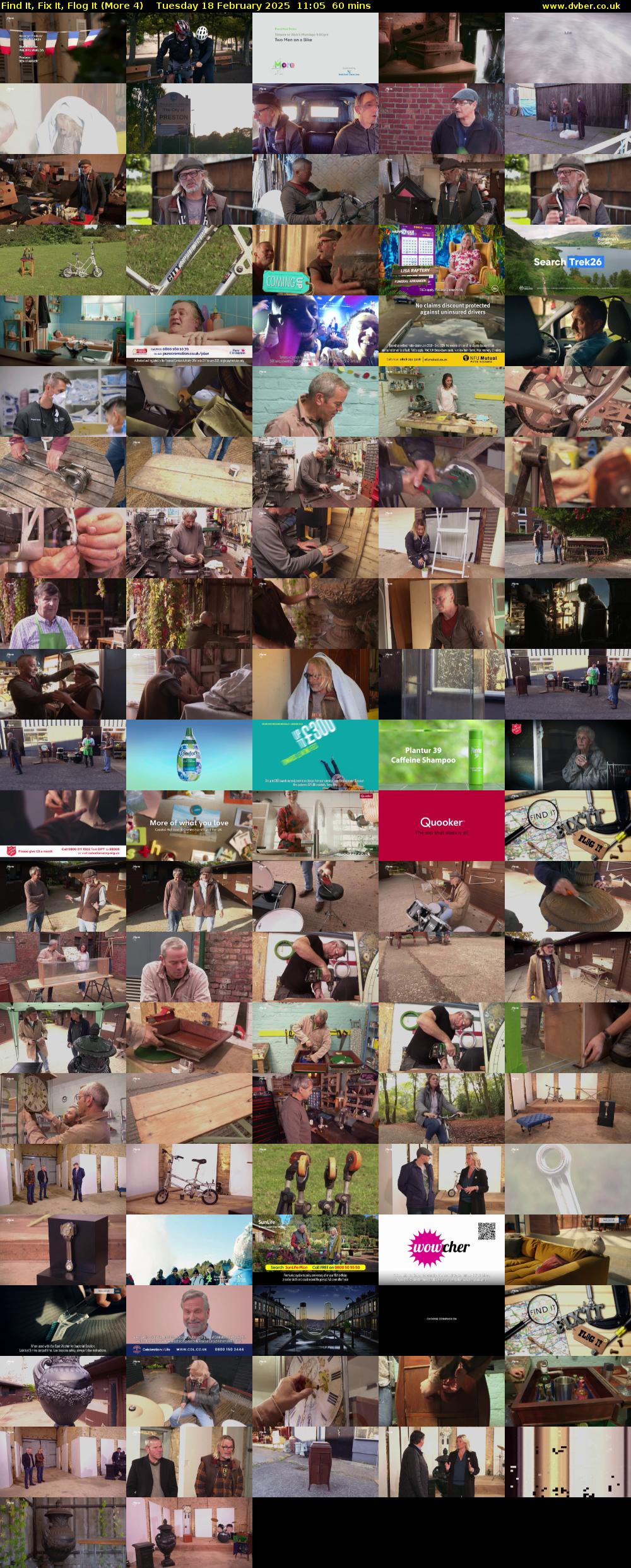 Find It, Fix It, Flog It (More 4) Tuesday 18 February 2025 11:05 - 12:05
