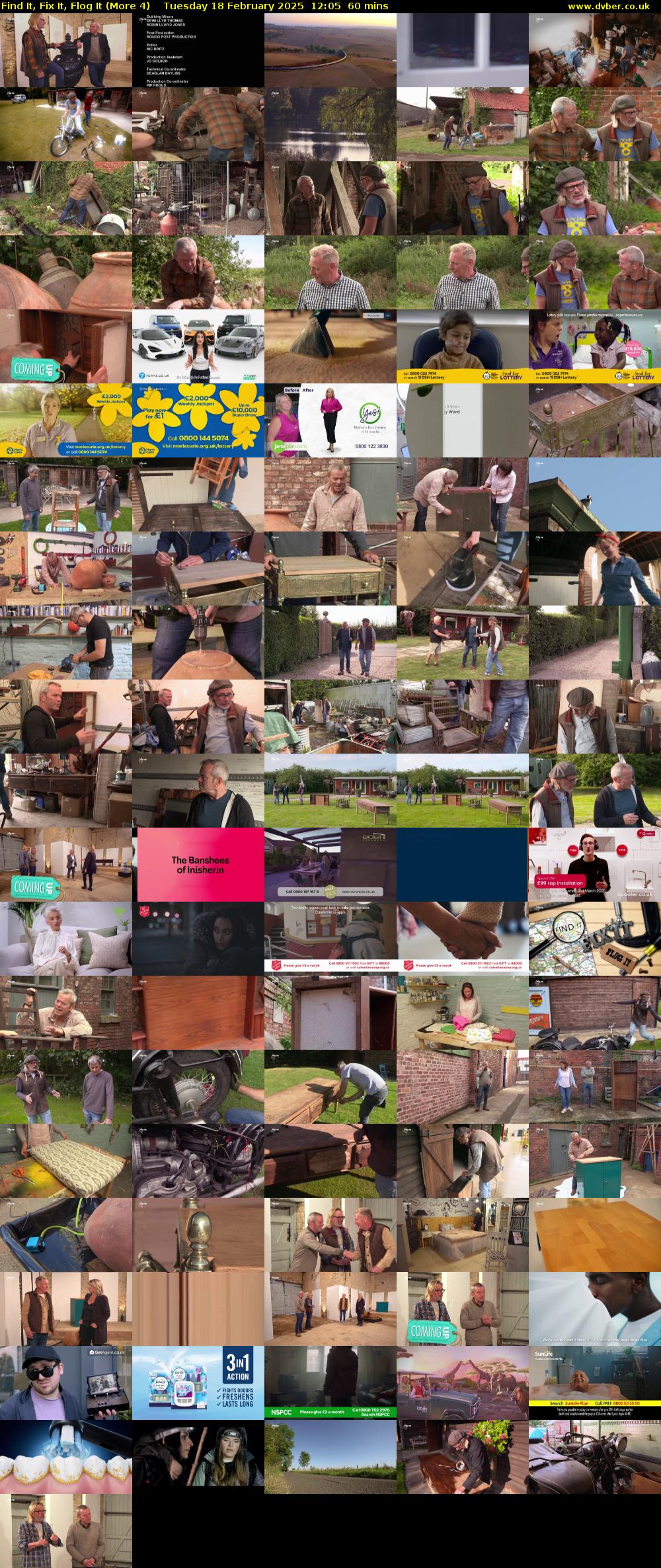 Find It, Fix It, Flog It (More 4) Tuesday 18 February 2025 12:05 - 13:05