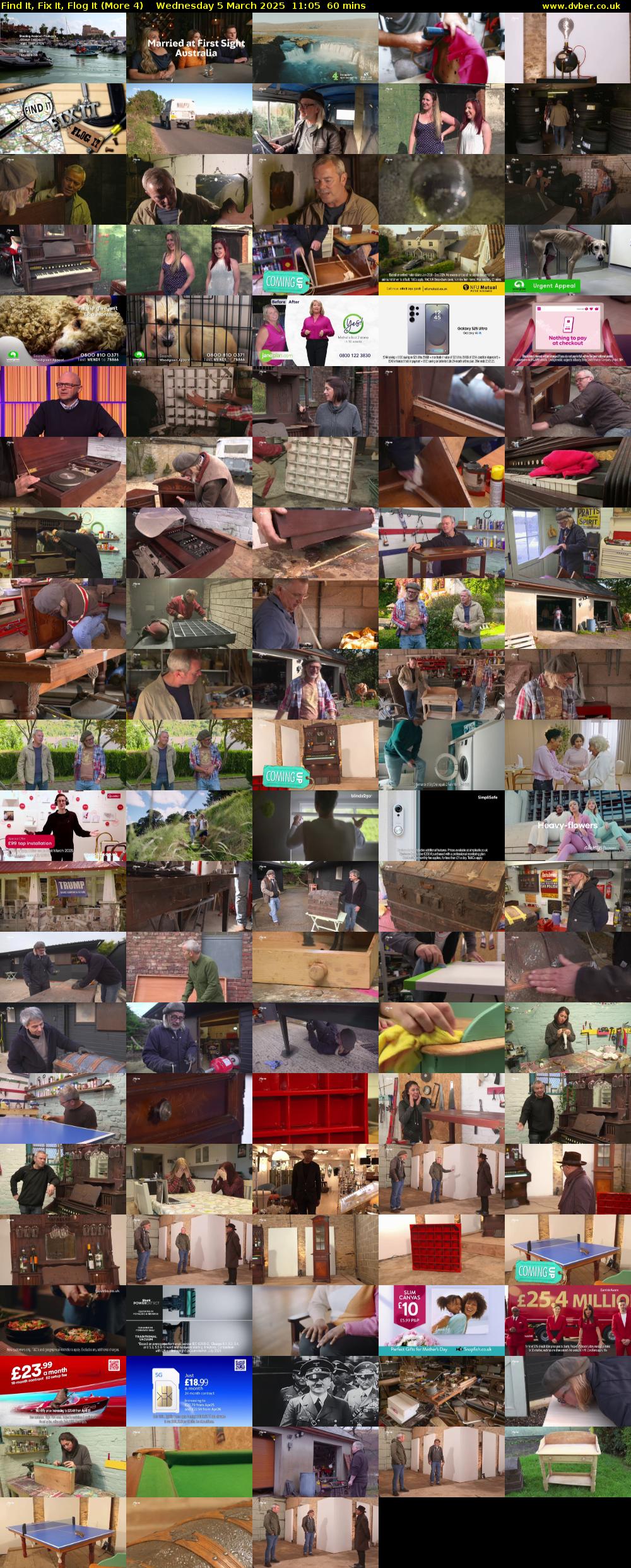 Find It, Fix It, Flog It (More 4) Wednesday 5 March 2025 11:05 - 12:05
