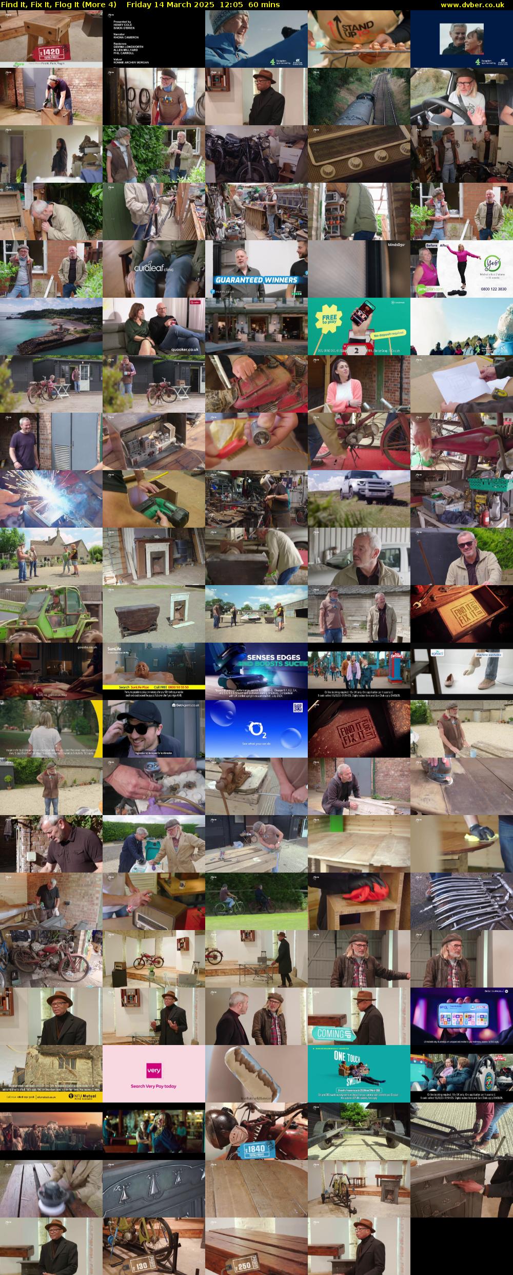 Find It, Fix It, Flog It (More 4) Friday 14 March 2025 12:05 - 13:05