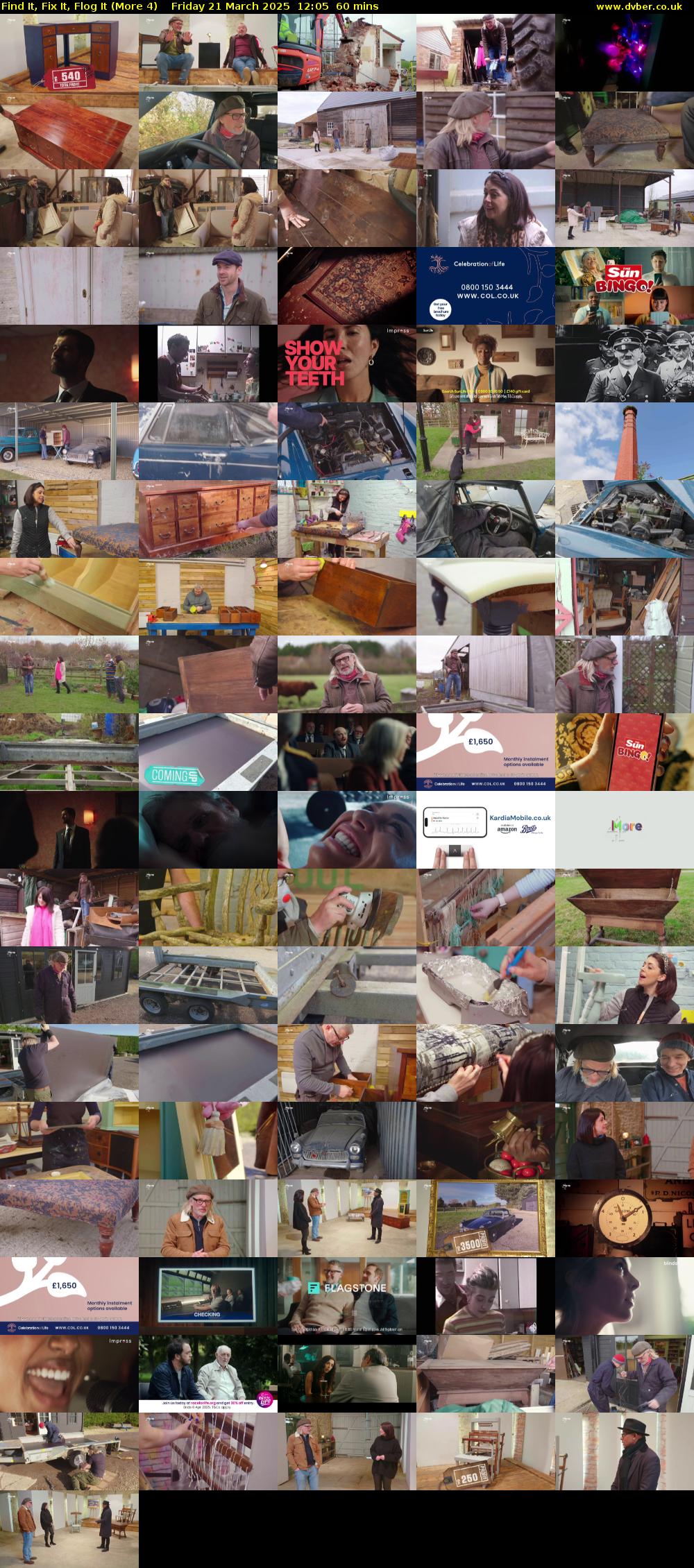 Find It, Fix It, Flog It (More 4) Friday 21 March 2025 12:05 - 13:05