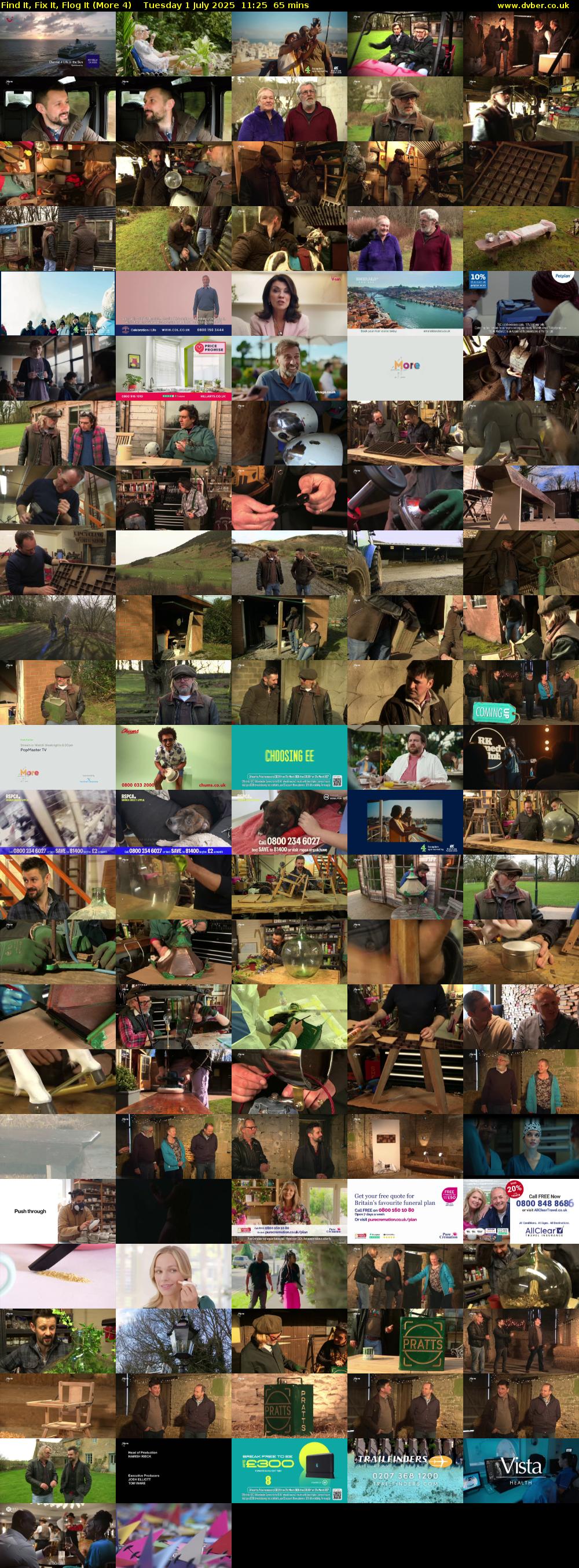 Find It, Fix It, Flog It (More 4) Tuesday 1 July 2025 11:25 - 12:30