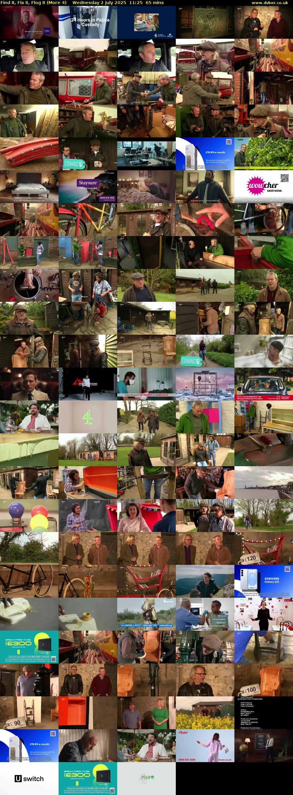 Find It, Fix It, Flog It (More 4) Wednesday 2 July 2025 11:25 - 12:30