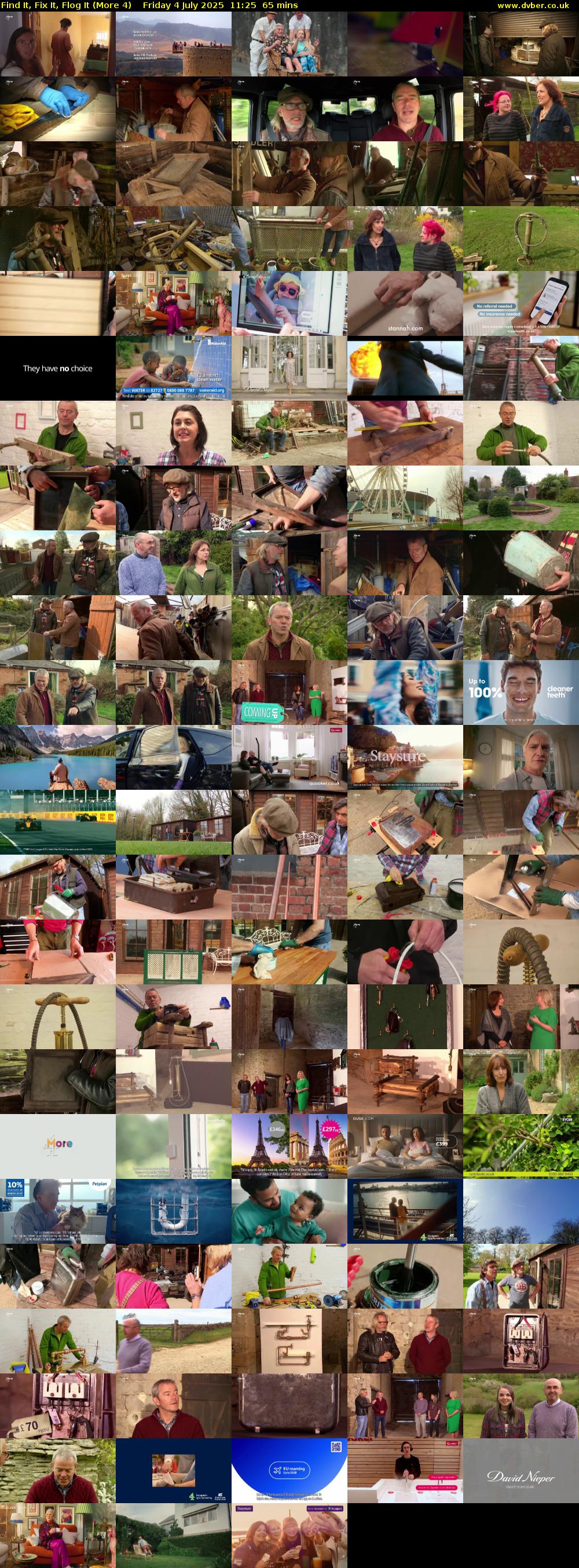 Find It, Fix It, Flog It (More 4) Friday 4 July 2025 11:25 - 12:30