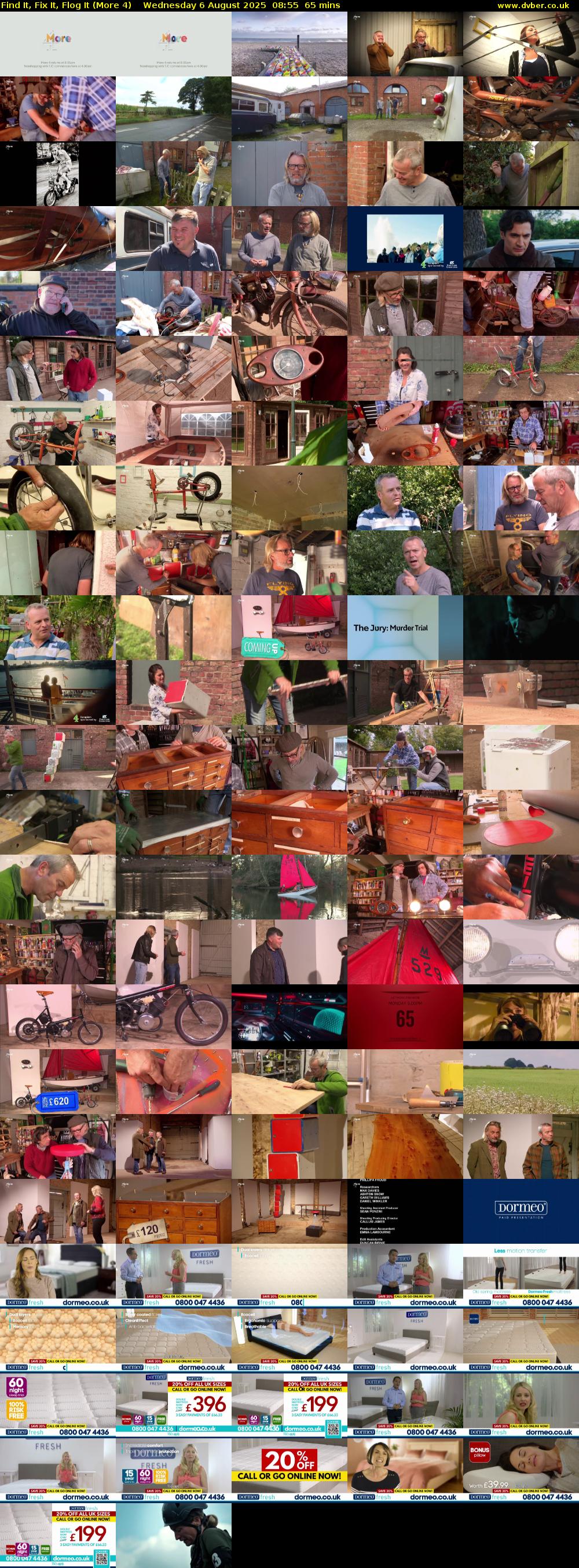 Find It, Fix It, Flog It (More 4) Wednesday 6 August 2025 08:55 - 10:00