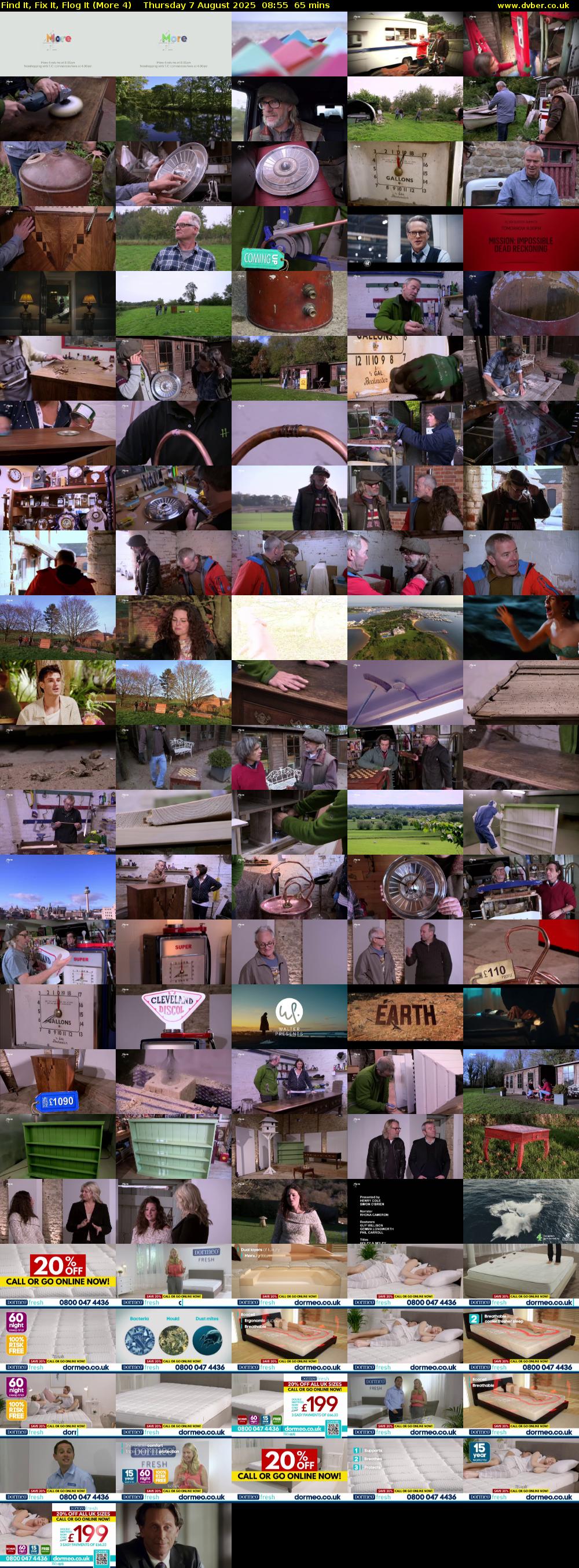 Find It, Fix It, Flog It (More 4) Thursday 7 August 2025 08:55 - 10:00