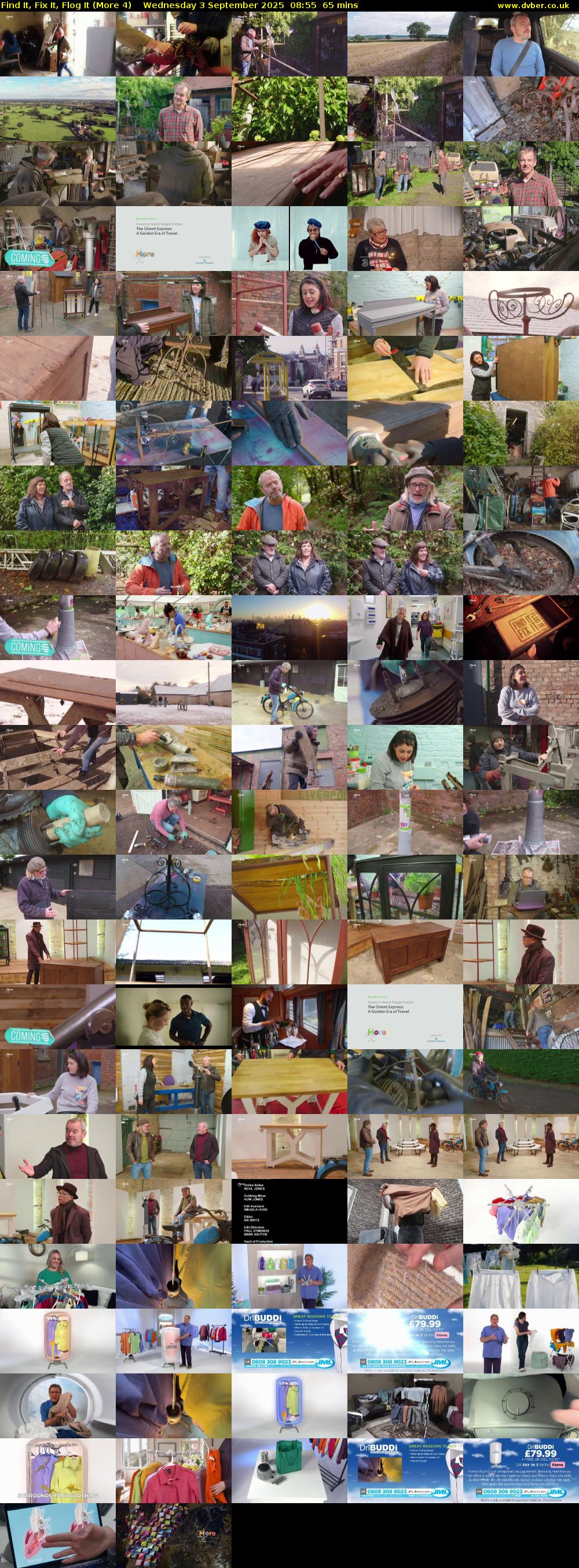 Find It, Fix It, Flog It (More 4) Wednesday 3 September 2025 08:55 - 10:00