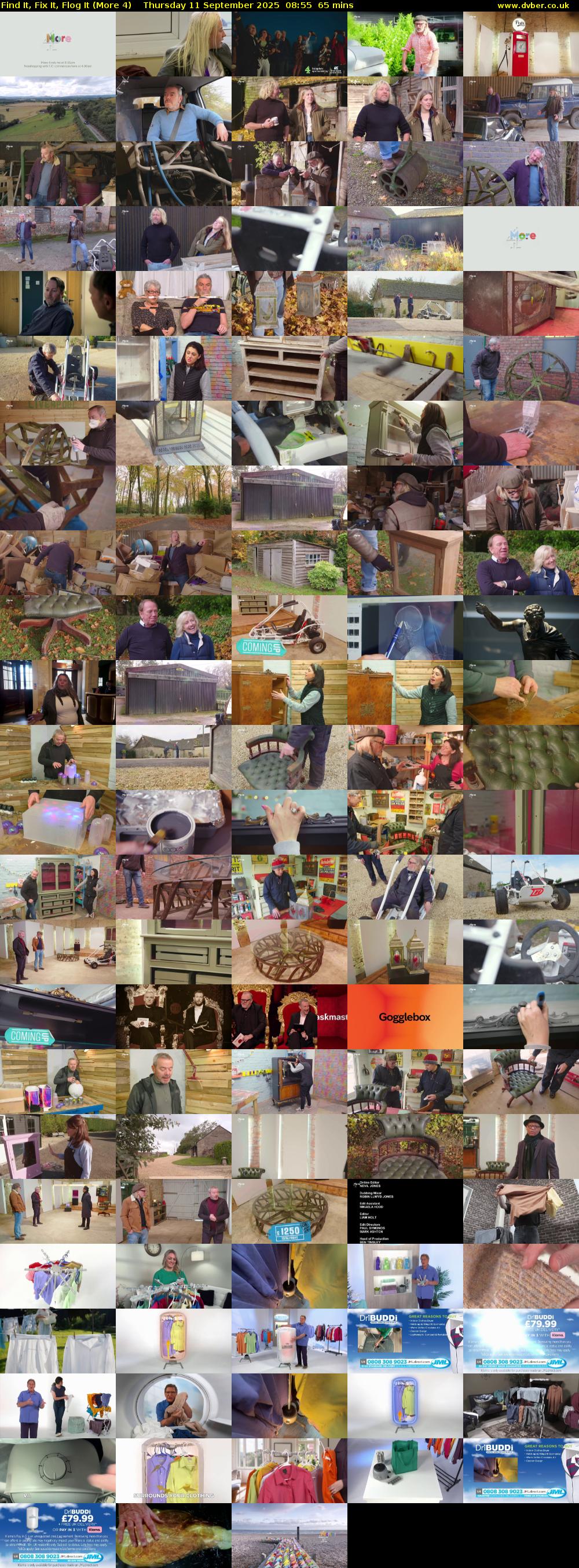 Find It, Fix It, Flog It (More 4) Thursday 11 September 2025 08:55 - 10:00