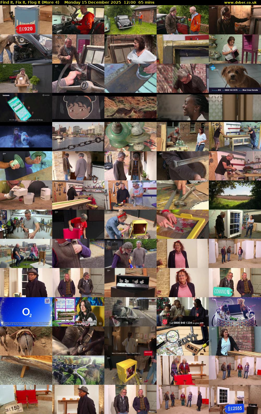 Find It, Fix It, Flog It (More 4) Monday 15 December 2025 12:00 - 13:05
