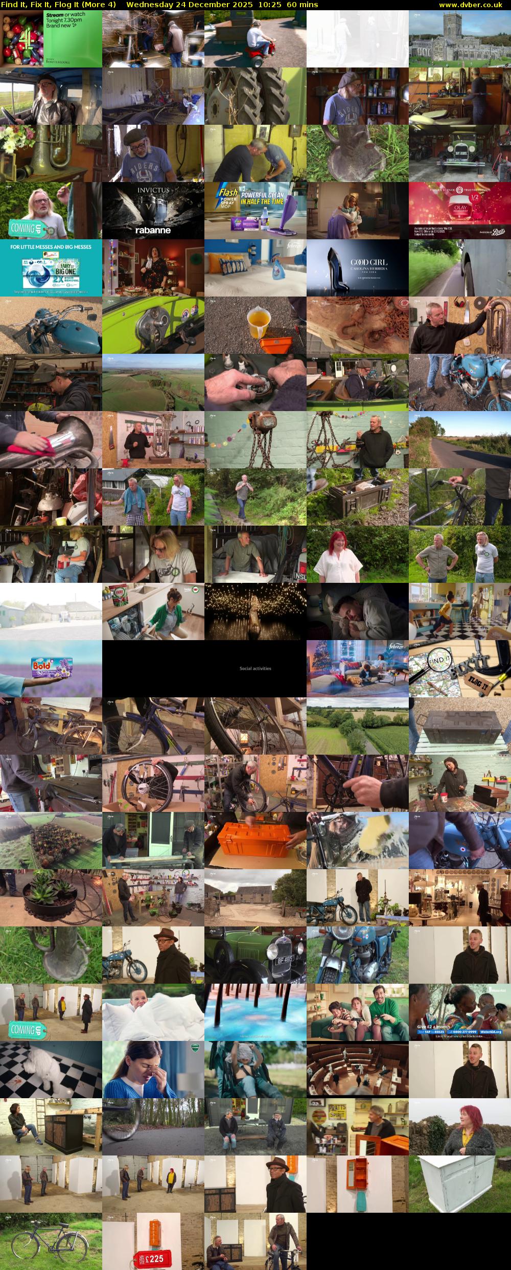 Find It, Fix It, Flog It (More 4) Wednesday 24 December 2025 10:25 - 11:25