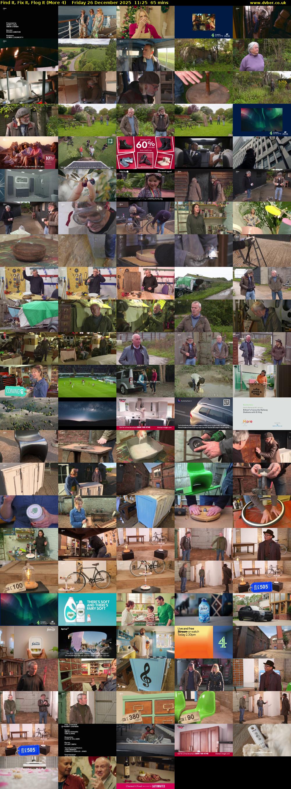 Find It, Fix It, Flog It (More 4) Friday 26 December 2025 11:25 - 12:30