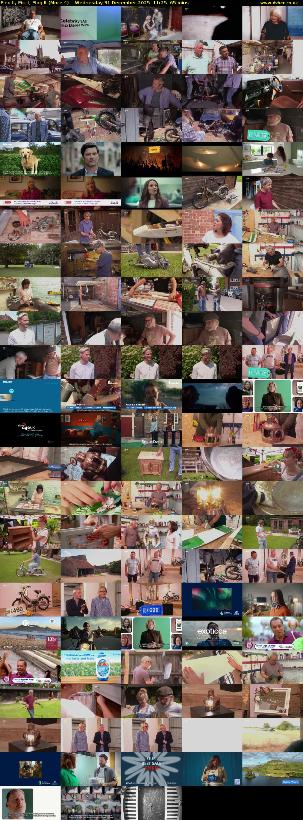 Find It, Fix It, Flog It (More 4) Wednesday 31 December 2025 11:25 - 12:30