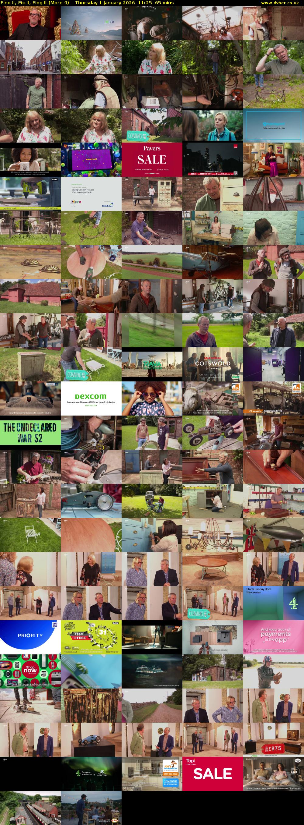 Find It, Fix It, Flog It (More 4) Thursday 1 January 2026 11:25 - 12:30