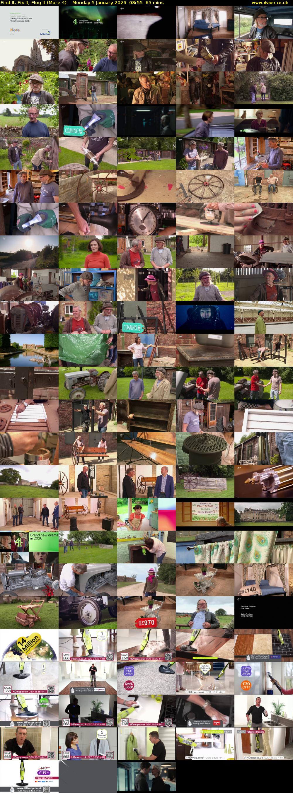 Find It, Fix It, Flog It (More 4) Monday 5 January 2026 08:55 - 10:00