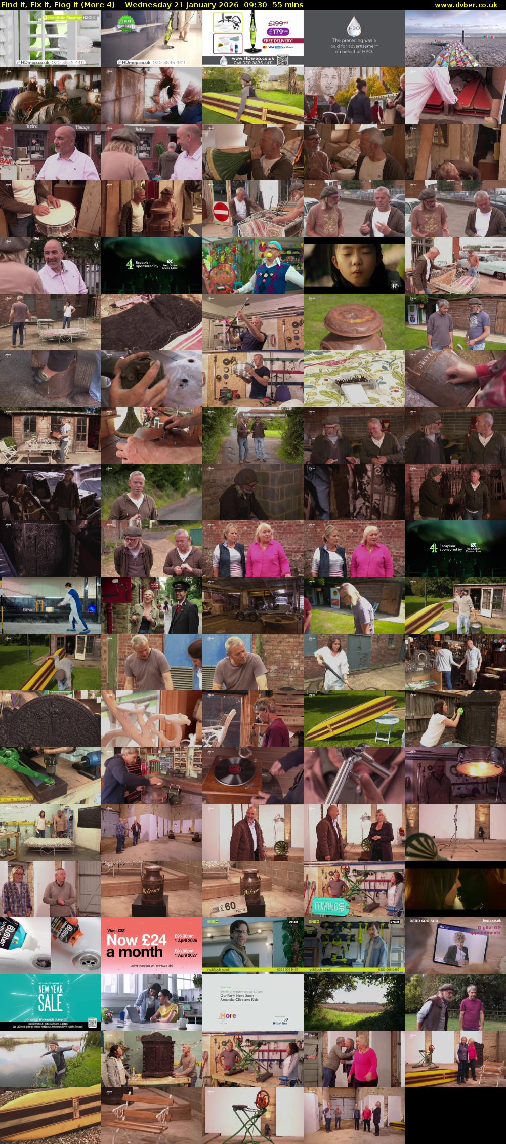 Find It, Fix It, Flog It (More 4) Wednesday 21 January 2026 09:30 - 10:25