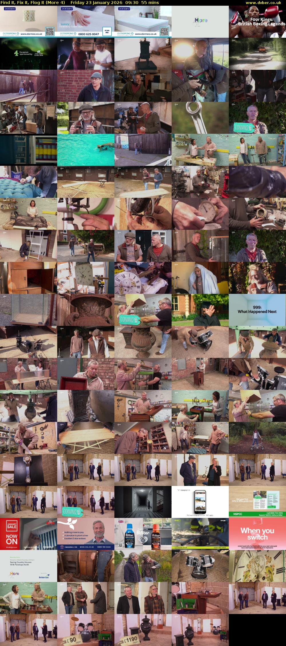 Find It, Fix It, Flog It (More 4) Friday 23 January 2026 09:30 - 10:25