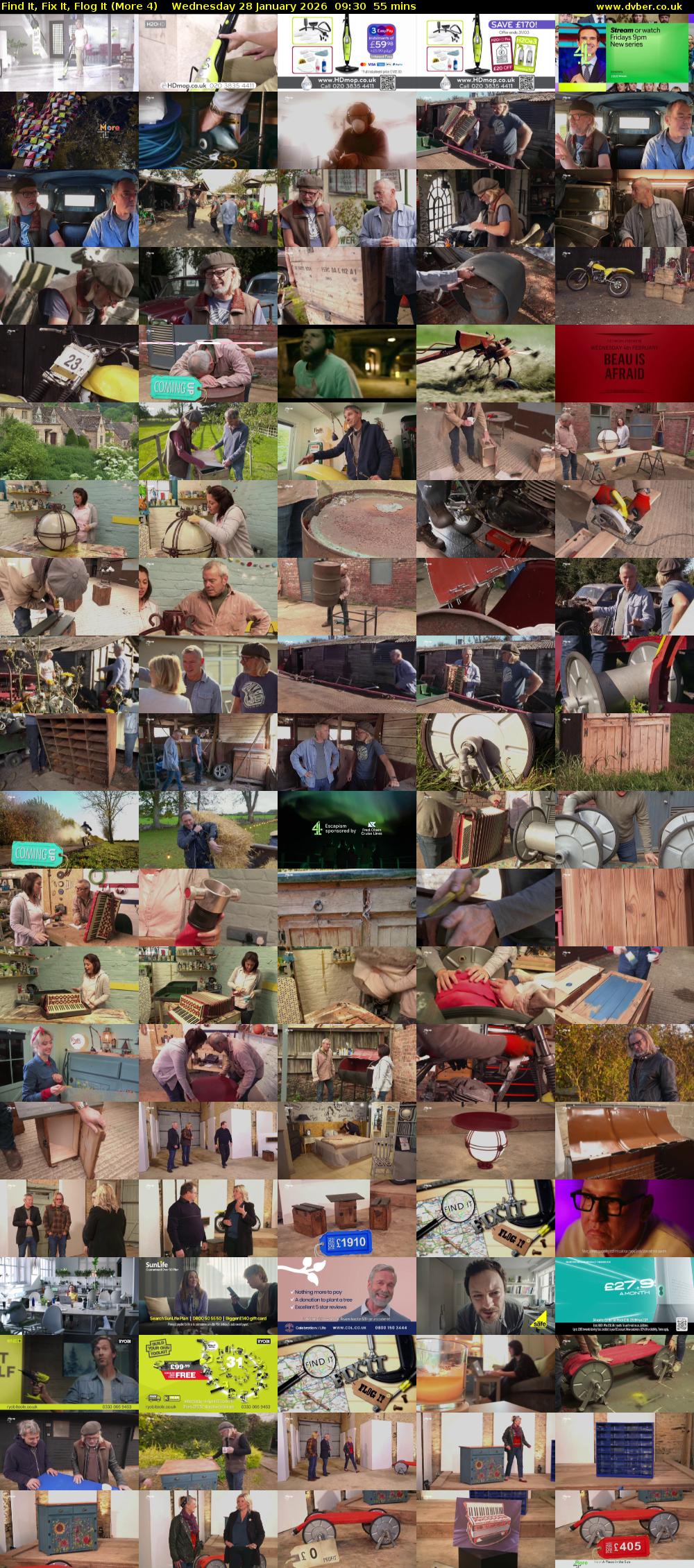 Find It, Fix It, Flog It (More 4) Wednesday 28 January 2026 09:30 - 10:25