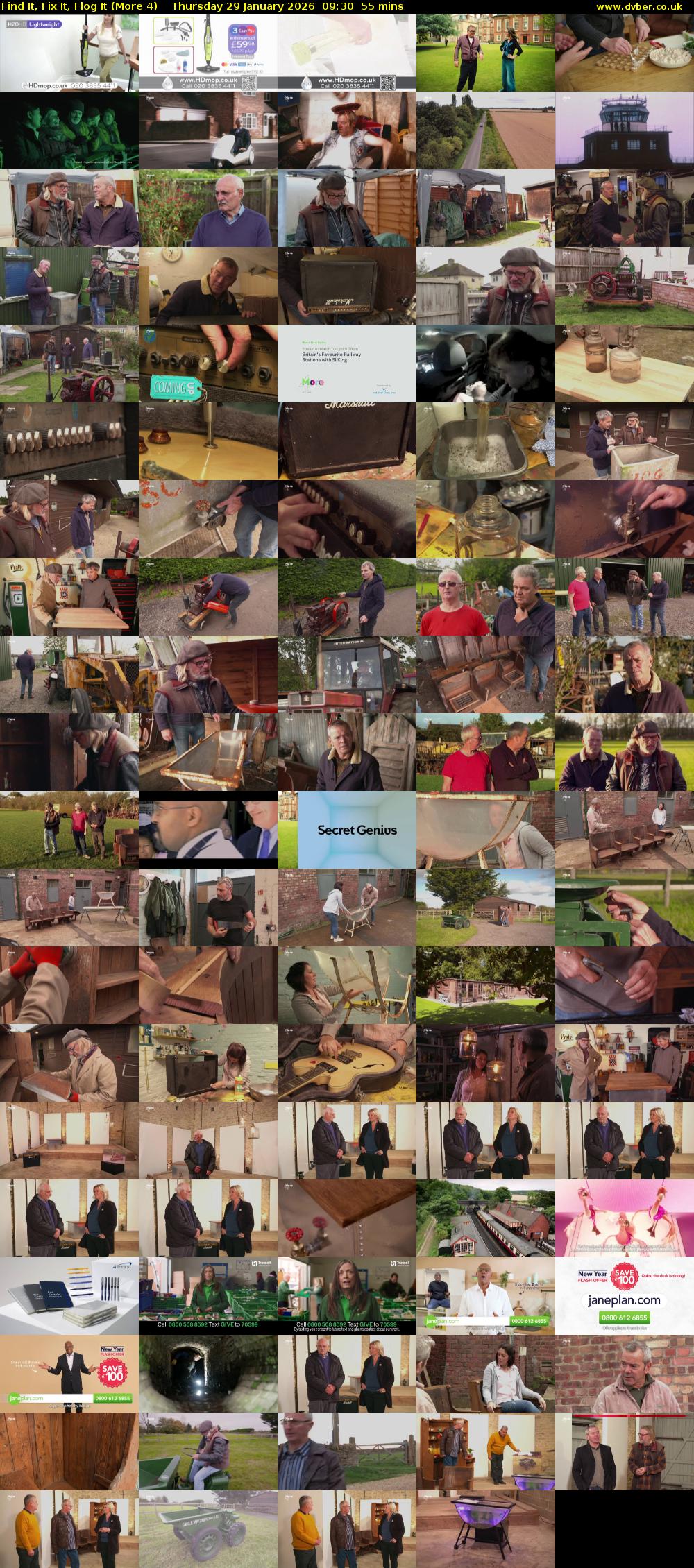 Find It, Fix It, Flog It (More 4) Thursday 29 January 2026 09:30 - 10:25