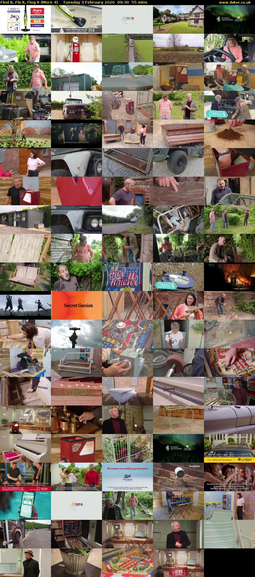 Find It, Fix It, Flog It (More 4) Tuesday 3 February 2026 09:30 - 10:25