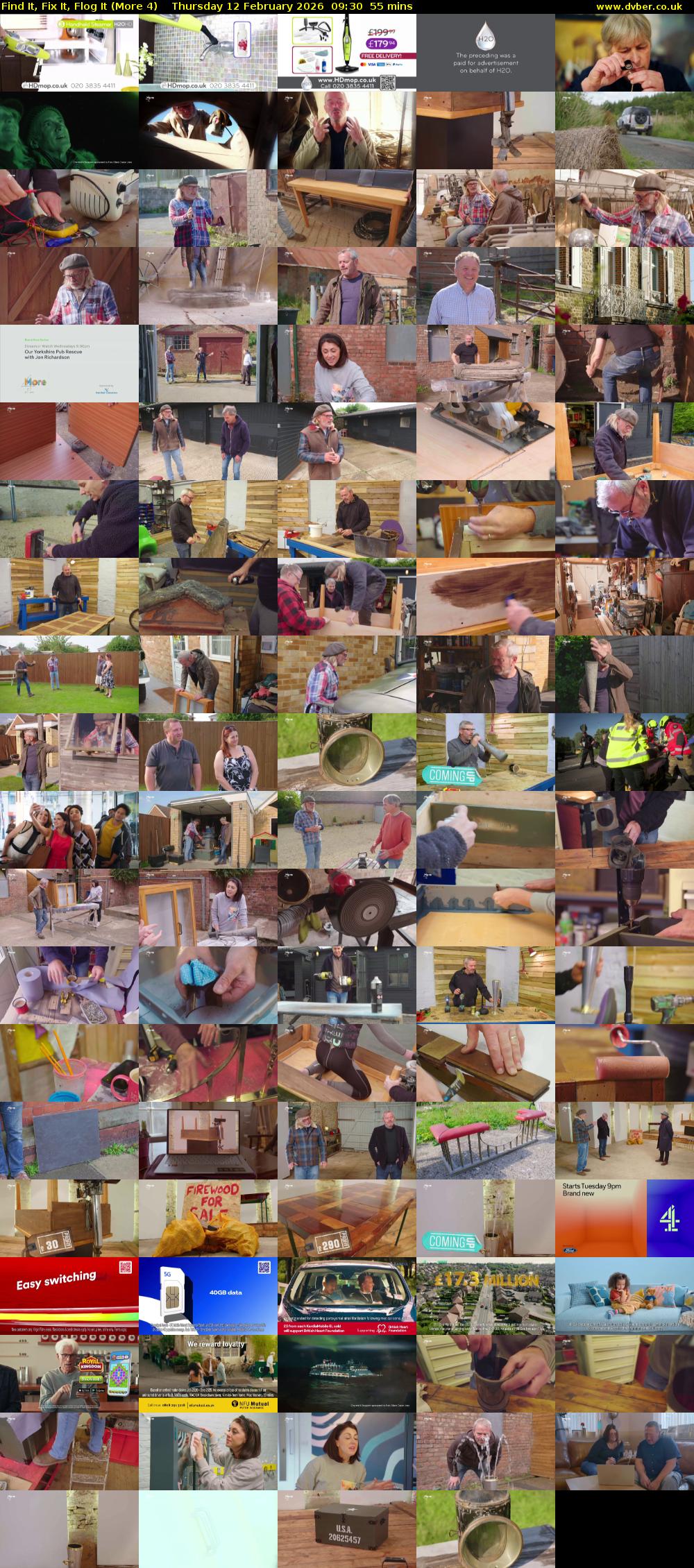 Find It, Fix It, Flog It (More 4) Thursday 12 February 2026 09:30 - 10:25