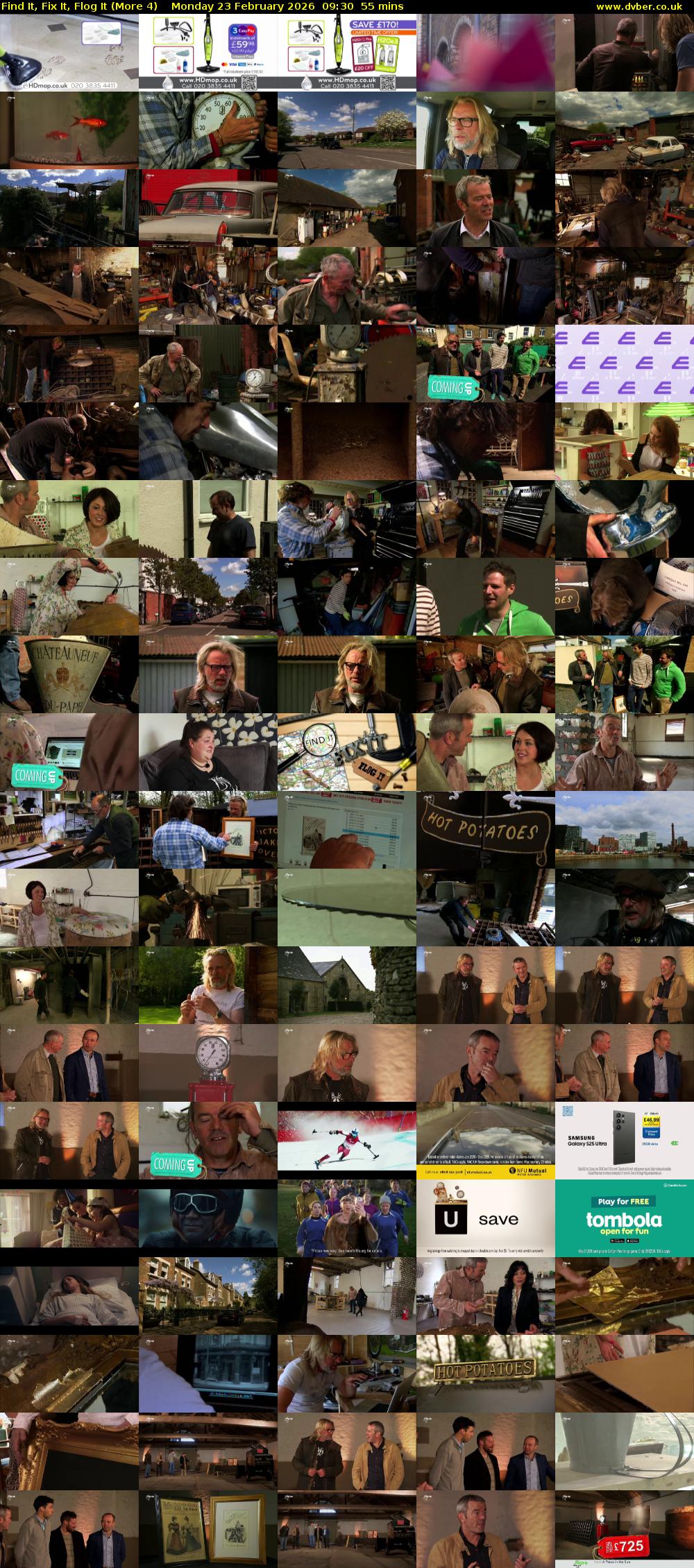 Find It, Fix It, Flog It (More 4) Monday 23 February 2026 09:30 - 10:25