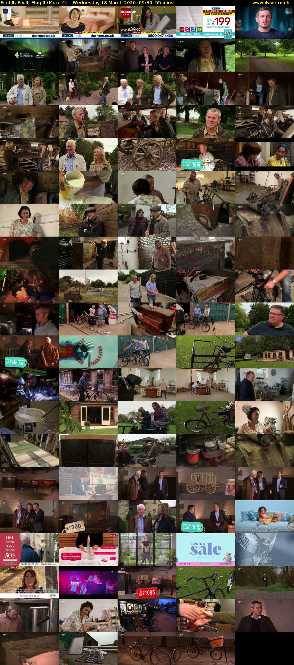 Find It, Fix It, Flog It (More 4) Wednesday 18 March 2026 09:30 - 10:25