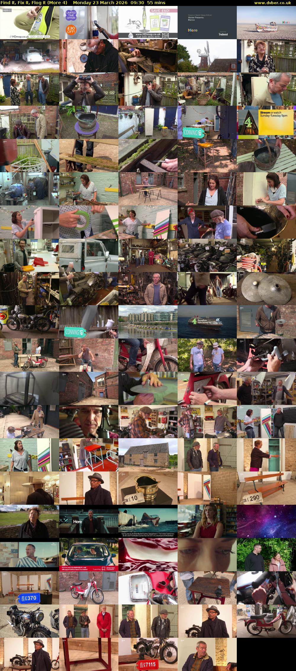 Find It, Fix It, Flog It (More 4) Monday 23 March 2026 09:30 - 10:25