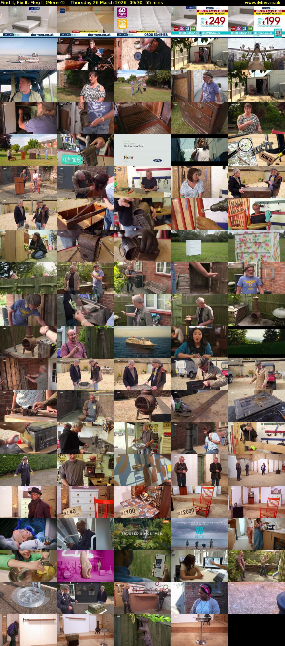Find It, Fix It, Flog It (More 4) Thursday 26 March 2026 09:30 - 10:25