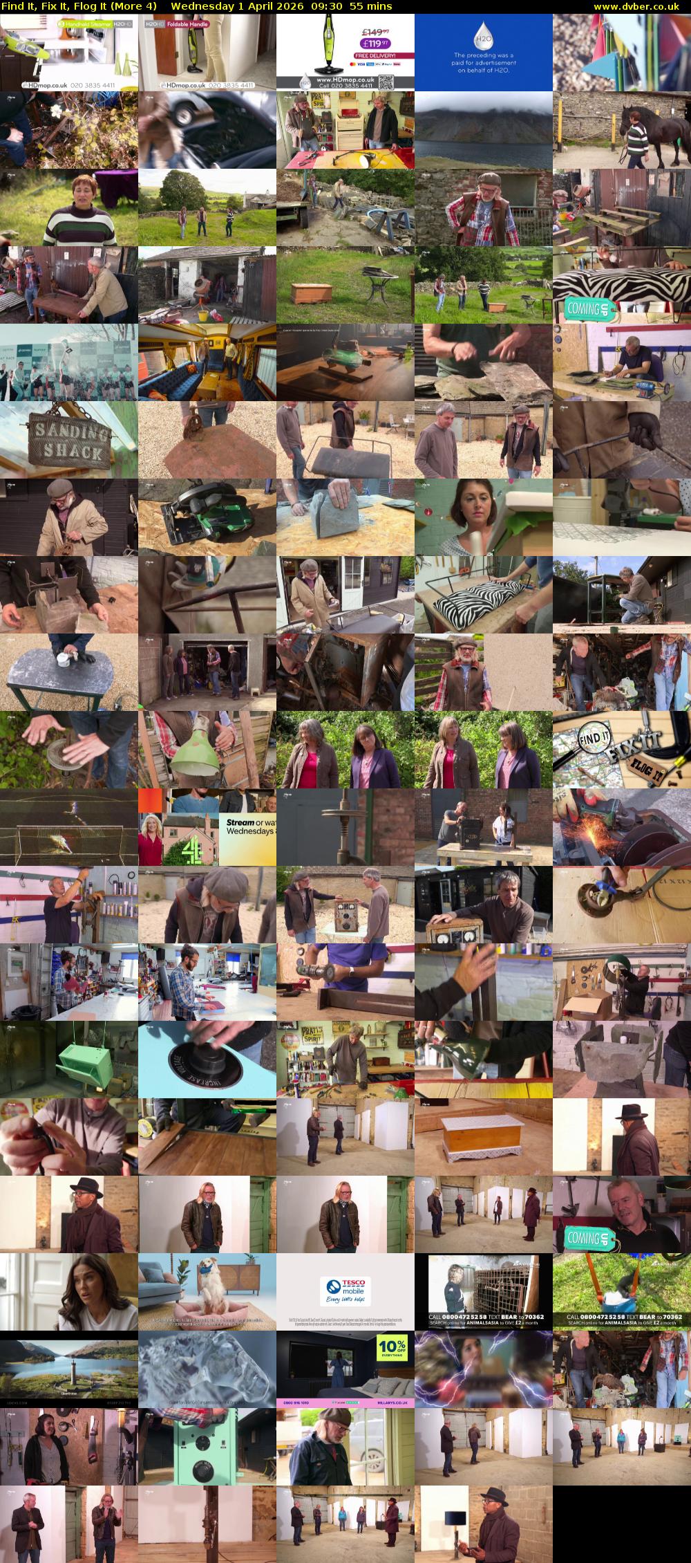 Find It, Fix It, Flog It (More 4) Wednesday 1 April 2026 09:30 - 10:25