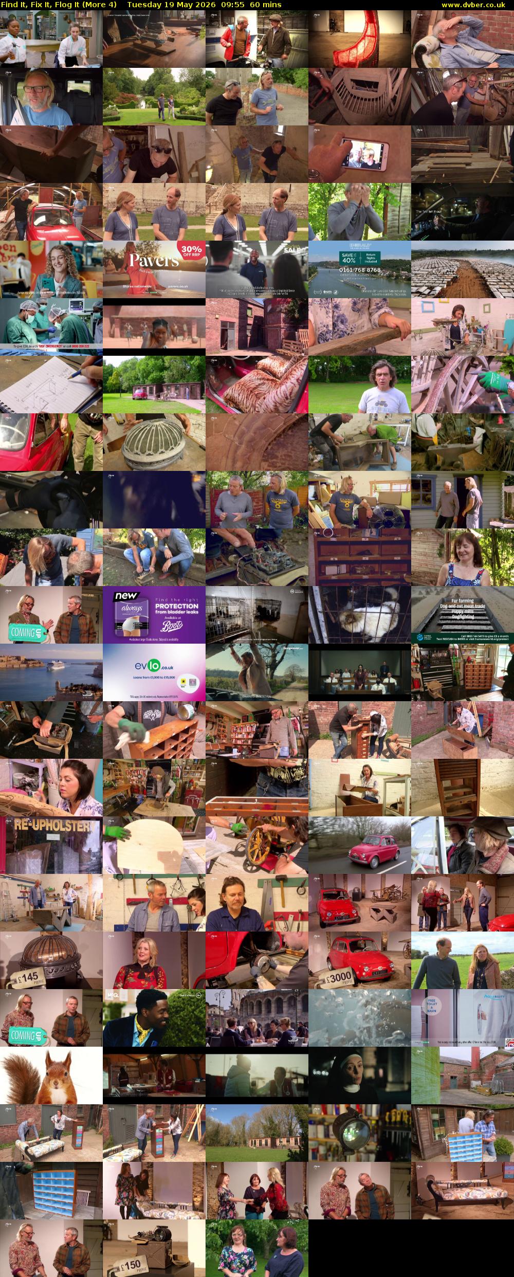 Find It, Fix It, Flog It (More 4) Tuesday 19 May 2026 09:55 - 10:55