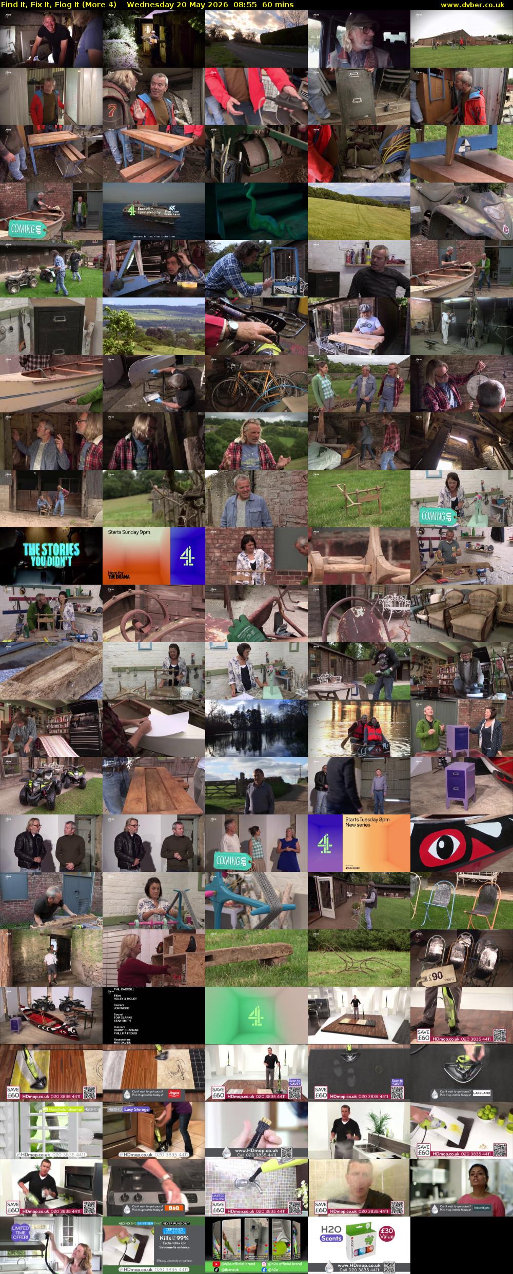 Find It, Fix It, Flog It (More 4) Wednesday 20 May 2026 08:55 - 09:55