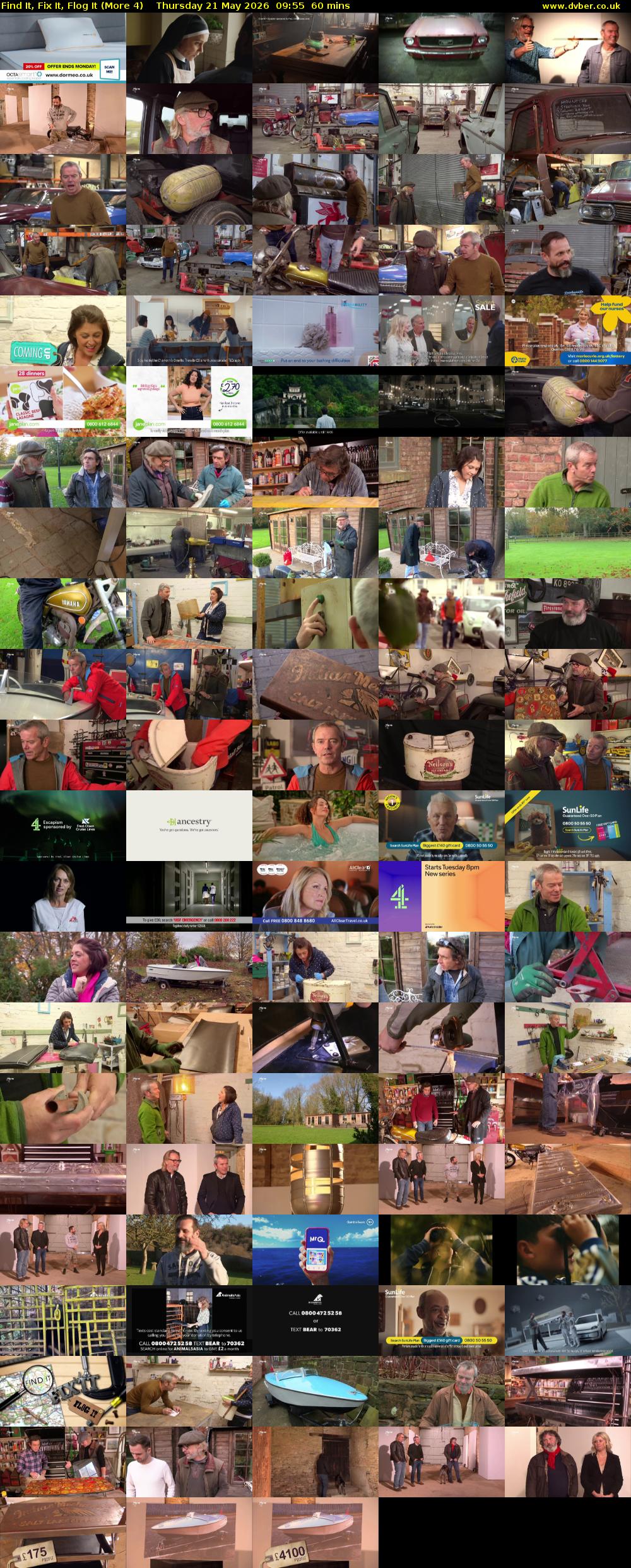 Find It, Fix It, Flog It (More 4) Thursday 21 May 2026 09:55 - 10:55