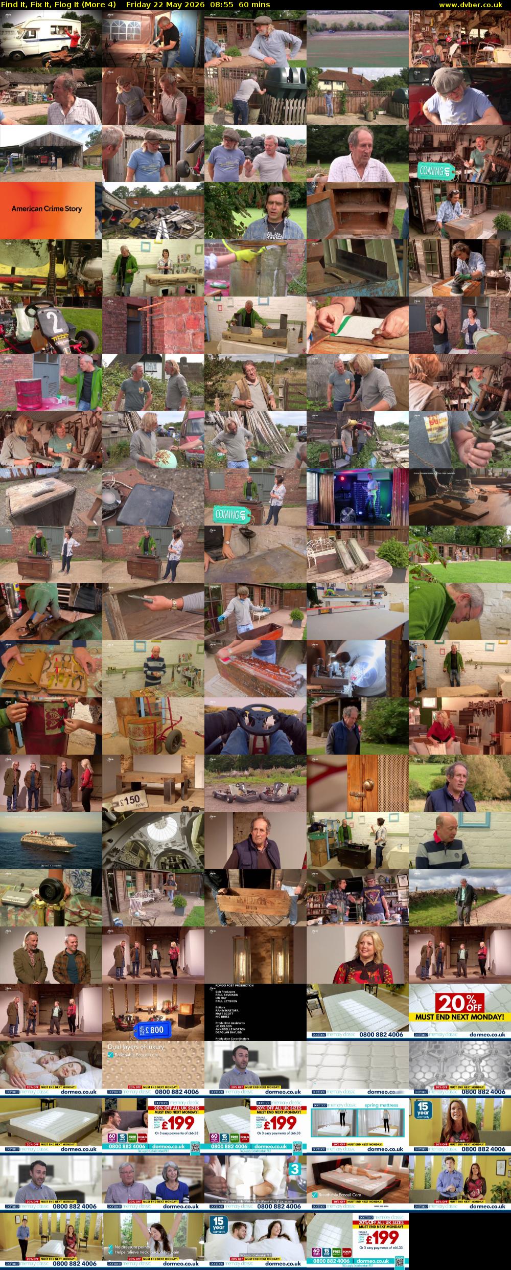 Find It, Fix It, Flog It (More 4) Friday 22 May 2026 08:55 - 09:55