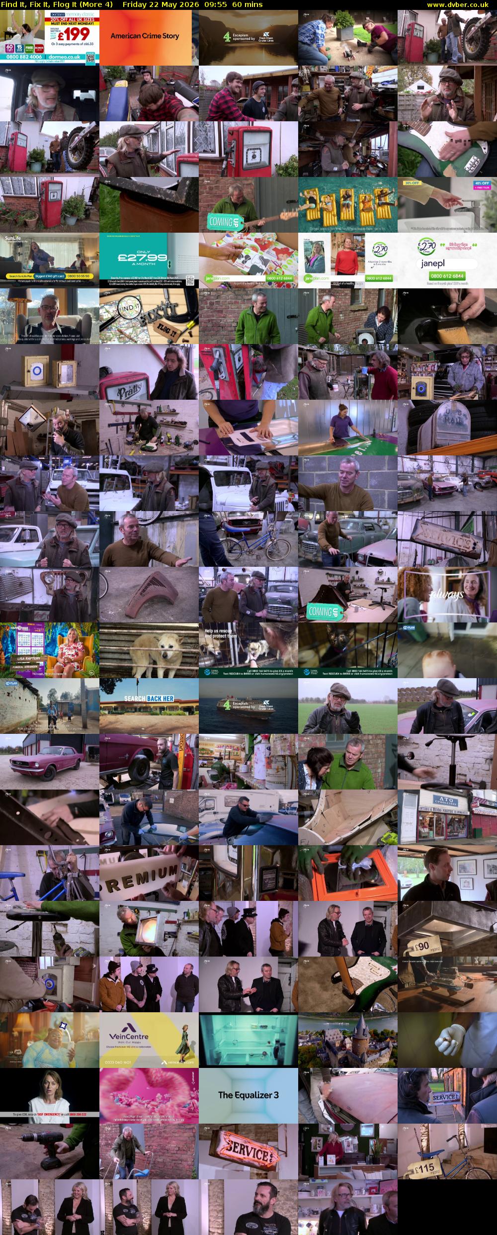 Find It, Fix It, Flog It (More 4) Friday 22 May 2026 09:55 - 10:55