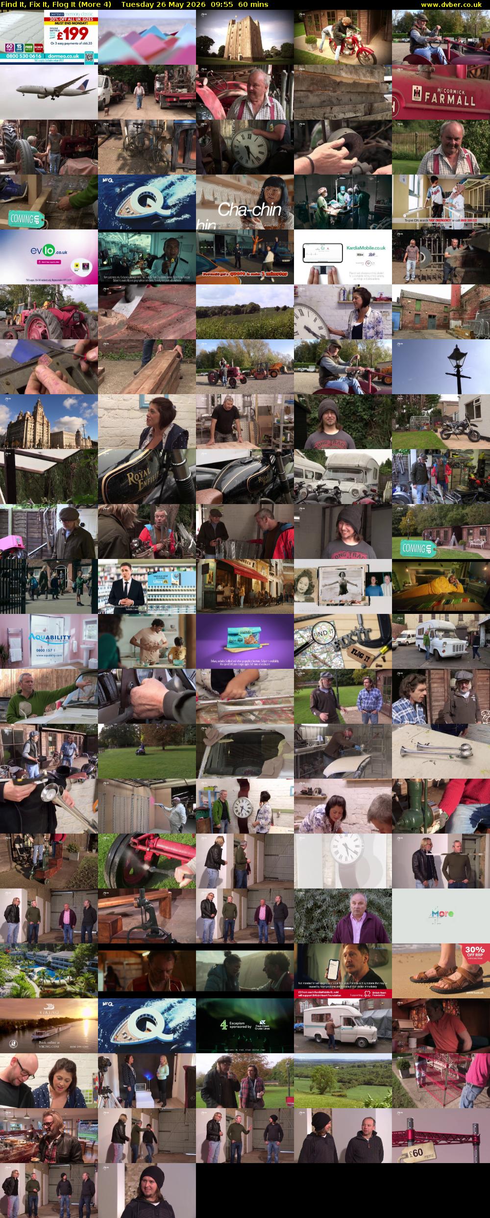 Find It, Fix It, Flog It (More 4) Tuesday 26 May 2026 09:55 - 10:55