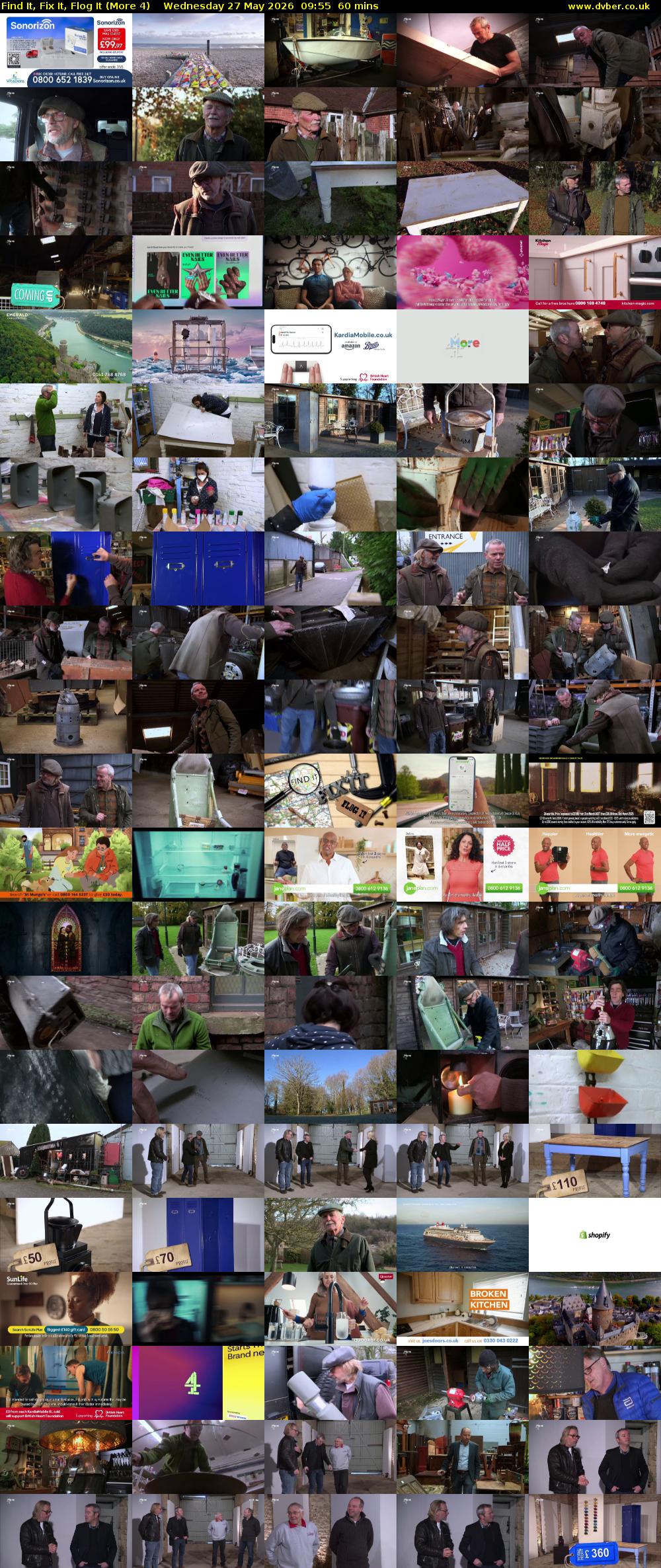 Find It, Fix It, Flog It (More 4) Wednesday 27 May 2026 09:55 - 10:55