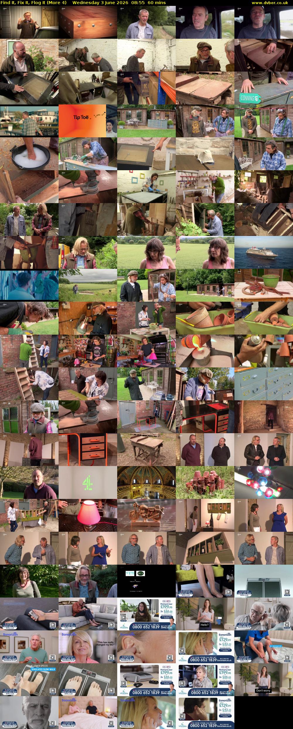 Find It, Fix It, Flog It (More 4) Wednesday 3 June 2026 08:55 - 09:55