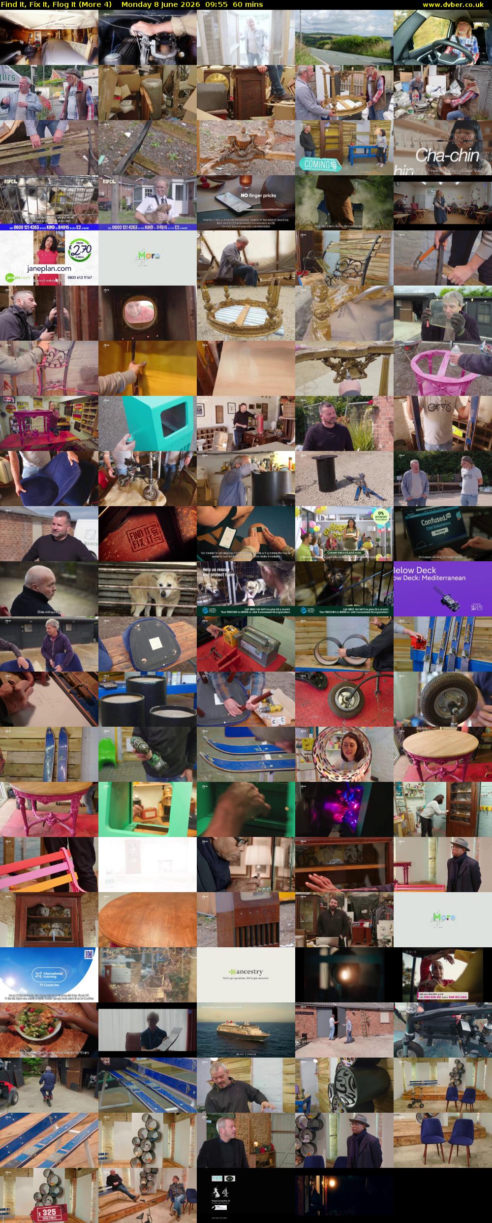 Find It, Fix It, Flog It (More 4) Monday 8 June 2026 09:55 - 10:55